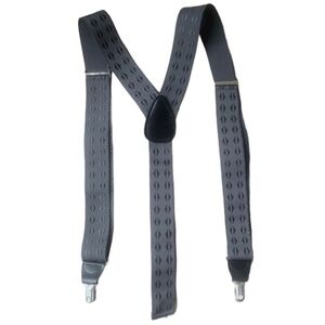 CAS Germany Grey Geometric Pattern Men’s Suspenders